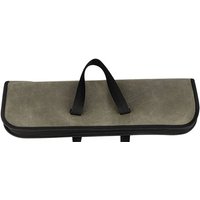 Lepmerk - Messeretui (4 Fächer), Canvas-Kochmesser-Rolltasche mit robusten Griffen, tragbare wasserdichte Messertasche, Armeegrün von LEPMERK