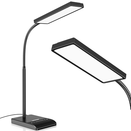 LEPOWER LED Schreibtischlampe 800 LM dimmbar tischlampe 12 W tageslichtlampe leselampe，50 Beleuchtungsmodi,tischleuchte helle Schreibtischlampen für Schlafzimmer, Arbeitszimmer von LEPOWER