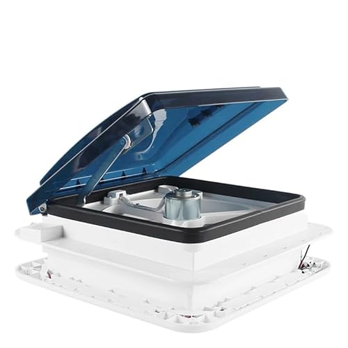 12V Manuelle Steuerung Caravan Zubehör Mit Licht Mit Insektensicherem Netz Dachlüfter for Auto Camper Wohnmobil von LEPREM