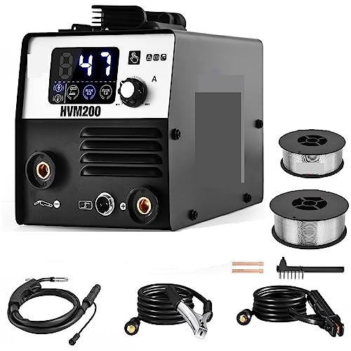2-in-1 halbautomatisches Mig-Schweißen, Maschinen-Inverter-Schweißer-Synergie-Werkzeug, nicht gasförmig for gasloses Eisenlöten(1.5KG Wire) von LEPREM