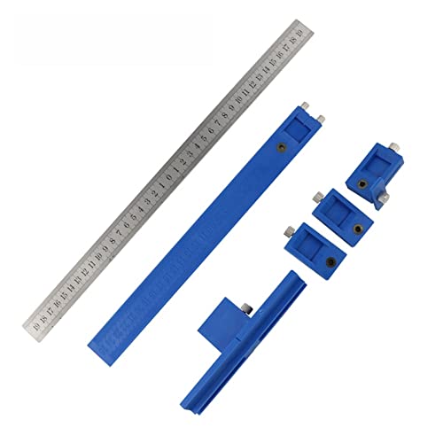 Cabinet Hardware Jig Drill Guide Sleeve Puncher Locator Jig Set Holzbohren Dübelloch Tür Möbelschublade Positionswerkzeuge(ABS Plastic) von LEPREM
