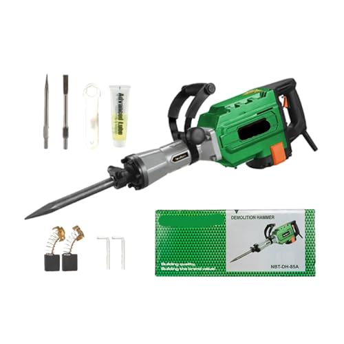 Elektrowerkzeug 3800 W Abbruchhammer 55J Elektrischer Betonbrecherhammer mit 2 Meißelbits for Graben und Brechen von Löchern von LEPREM