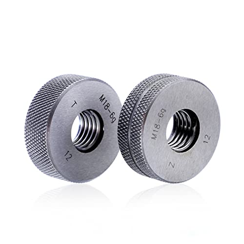 Gewindelehren 2-20 mm 6 g metrisches Ringlehre T + Z-Messwerkzeug-Set for Erkennen von Außengewinden(M12) von LEPREM