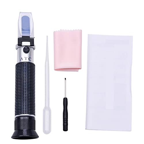 Handheld -Refraktometer des Handheldes ATC 0-100% 1.000-1.070 Meerwassersalzkonzentration Salinometer for Aquarium(Aluminum core) von LEPREM