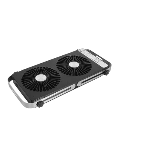 Leiser Dachventilator 12 V, Abluftkühlung Dachfensterventilator Wohnmobil Caravan Bett Auto Leiser zweireihiger Luftansaugventilator(Noir) von LEPREM