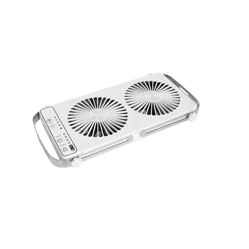 Leiser Dachventilator 12 V, Abluftkühlung Dachfensterventilator Wohnmobil Caravan Bett Auto Leiser zweireihiger Luftansaugventilator(White) von LEPREM