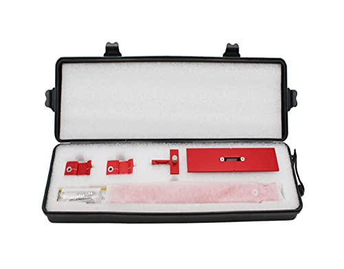 Möbel Einstellbares Bohren Dübel Lochsäge Locator Holzbearbeitung Tischlerei Handwerkzeug Multifunktionsbohrer Locator(Alloy with tool case) von LEPREM