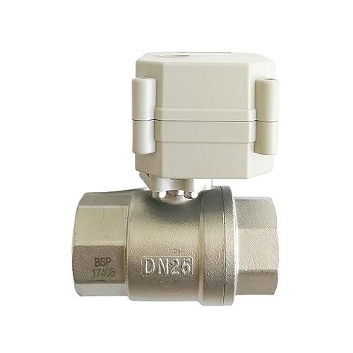 Proportionalventil 2-Wege-Messing 1'' DN25 Regelventil DC9-24V 5 Drähte zur Wassersteuerung(DN25 BSP,0_0V TO 5V SIGNAL) von LEPREM