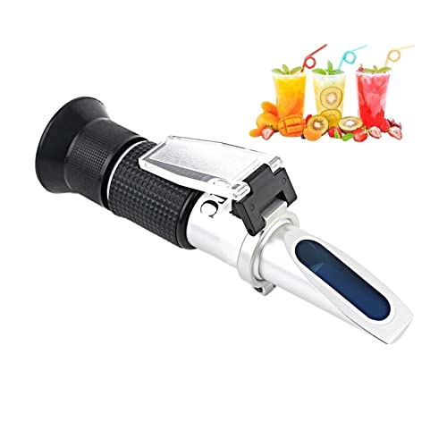 Refraktometer -Messbereich 0~50% Fruchtsaftmilch Tee Zuckermessgerät ATC Handheld -Konzentrationssaccharimeter -Test(B137-WHITE) von LEPREM