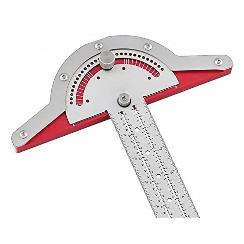 T-Typ Holzarbeiter Kantenlineal Winkelmesser Holzbearbeitungslineal Winkelmaß Edelstahl Zimmerei Layout Zimmermannswerkzeuge 1St(20cm) von LEPREM