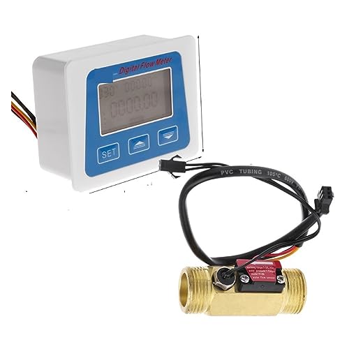 Tragbarer digitaler Durchflussmesser US211M Lite mit Durchflusssensor USN-HS06PA mit 6 mm Außendurchmesser und Schlauchtülle - Durchflussmesser von LEPREM