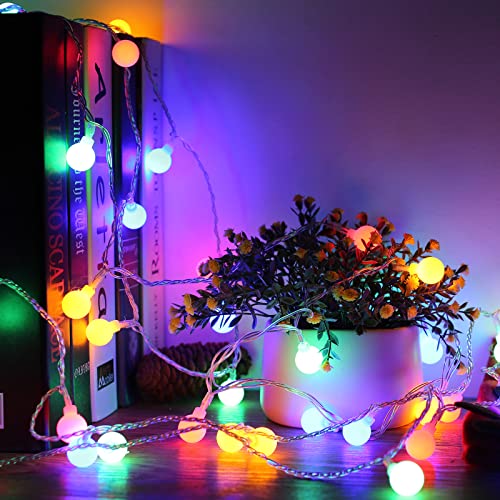 Lepro 100er LED Kugel Lichterkette Bunt 13M, Partybeleuchtung Außen mit Stecker, 8 Modi und Merk Funktion, ideale Partylichterkette für Innen, Hochzeit, Party Deko usw. Mehrfarbig von Lepro