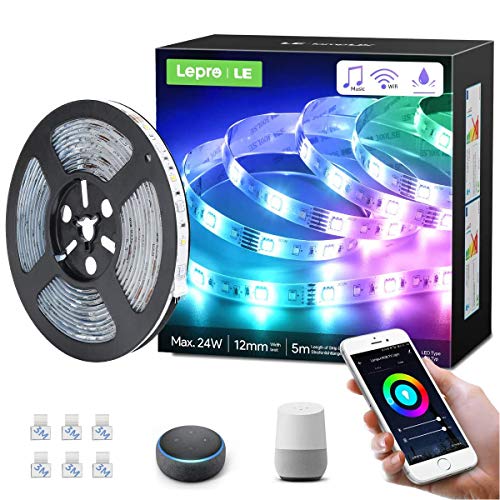 Lepro Smart LED Strip 5M Outdoor, RGBW Dimmbar 300 LEDs, LED Streifen Wifi, Wlan LED Band IP65 wasserdicht, LED Lichtband Außen, Kompatibel mit Alexa,App,Google Home Lepro Smart LED Strip 5M Outdoor, RGBW Dimmbar 300 LEDs, LED Streifen Wifi, Wlan LED Band IP65 wasserdicht, LED Lichtband Außen, Kompatibel mit Alexa,App,Google Home von Lepro