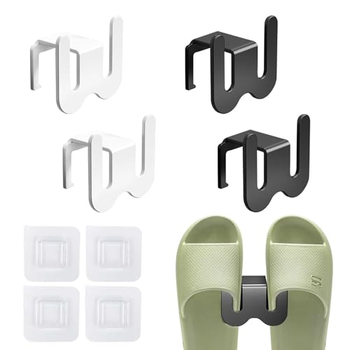 LERANXIN 4 Stück Schuhhalter Wand, Schuhregal Wandmontage, Space-Aluminium Türschuhregal zum Hängen, Schuhorganizer Hängend Platzsparend, Schuhregal für Eingang Wohnzimmer Badezimmer Balkon Flur LERANXIN 4 Stück Schuhhalter Wand, Schuhregal Wandmontage, Space-Aluminium Türschuhregal zum Hängen, Schuhorganizer Hängend Platzsparend, Schuhregal für Eingang Wohnzimmer Badezimmer Balkon Flur von LERANXIN
