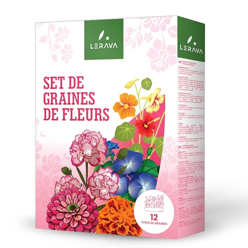 LERAVA® Blumensamen – blumensamen mehrjährig winterhart - saatgut für Garten und Balkon – samen für schnelle Keimung - einfache Bepflanzung und Aussaat - blumensamen geschenk – seed -made in Italy von LERAVA