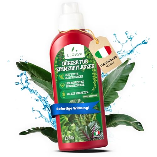 LERAVA® Grünpflanzendünger - Flüssigdünger - 700ml flüssig Dünger Zimmerpflanzen - Fördert kräftiges Wachstum - Optimale Nährstoffversorgung - Universell Zimmerpflanzen Dünger - Hochwirksam von LERAVA