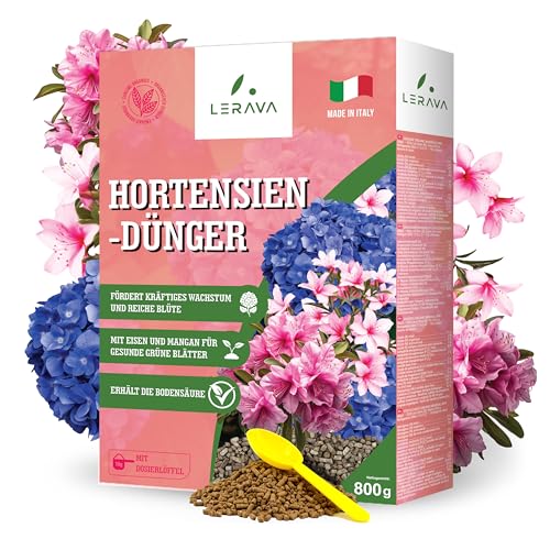 LERAVA® Concime ortensie [BIO] - 800g - Concime acidofile lenta cessione - Fertilizzante acidificante - Ideale per ortensie, camelie, ciclamini, azalee, bouganville - Made in Italy von LERAVA
