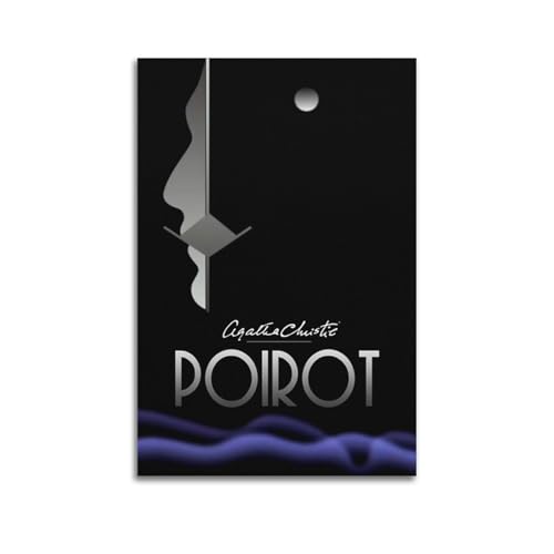 LERIAENHD Agatha Christie's Poirot Poster, Wandkunst, Leinwand, Vintage-Poster, dekoratives Gemälde für Wohnzimmer, Schlafzimmer, elegantes ästhetisches Poster, 50 x 75 cm, ungerahmter Stil LERIAENHD Agatha Christie's Poirot Poster, Wandkunst, Leinwand, Vintage-Poster, dekoratives Gemälde für Wohnzimmer, Schlafzimmer, elegantes ästhetisches Poster, 50 x 75 cm, ungerahmter Stil von LERIAENHD