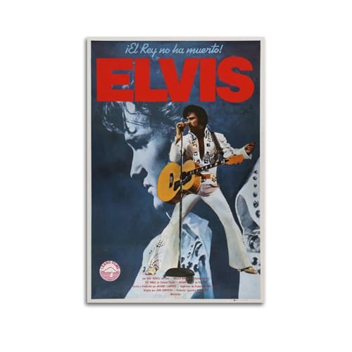 LERIAENHD Elvis Presley Poster, Wandkunst, Leinwand, Vintage-Poster, dekoratives Gemälde für Wohnzimmer, Schlafzimmer, elegantes ästhetisches Poster, 50 x 75 cm, ungerahmter Stil LERIAENHD Elvis Presley Poster, Wandkunst, Leinwand, Vintage-Poster, dekoratives Gemälde für Wohnzimmer, Schlafzimmer, elegantes ästhetisches Poster, 50 x 75 cm, ungerahmter Stil von LERIAENHD