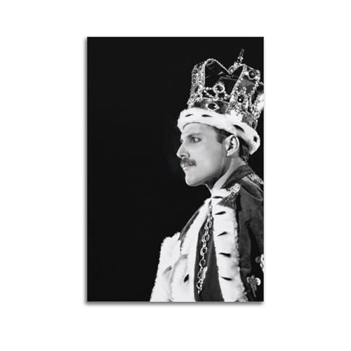 LERIAENHD Freddy Mercury-Poster, Wandkunst, Leinwand, Vintage-Poster, dekoratives Gemälde für Wohnzimmer, Schlafzimmer, elegantes ästhetisches Poster, 30 x 45 cm, ungerahmter Stil LERIAENHD Freddy Mercury-Poster, Wandkunst, Leinwand, Vintage-Poster, dekoratives Gemälde für Wohnzimmer, Schlafzimmer, elegantes ästhetisches Poster, 30 x 45 cm, ungerahmter Stil von LERIAENHD