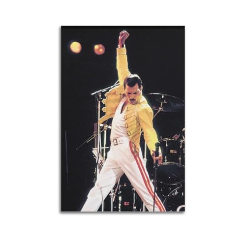 LERIAENHD Freddy Mercury-Poster, Wandkunst, Leinwand, Vintage-Poster, dekoratives Gemälde für Wohnzimmer, Schlafzimmer, elegantes ästhetisches Poster, 30 x 45 cm, ungerahmter Stil LERIAENHD Freddy Mercury-Poster, Wandkunst, Leinwand, Vintage-Poster, dekoratives Gemälde für Wohnzimmer, Schlafzimmer, elegantes ästhetisches Poster, 30 x 45 cm, ungerahmter Stil von LERIAENHD