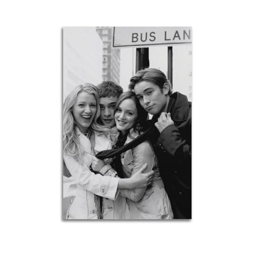 LERIAENHD Gossip Girl-Poster, Wandkunst, Leinwand, Vintage-Poster, dekoratives Gemälde für Wohnzimmer, Schlafzimmer, elegantes ästhetisches Poster, 30 x 45 cm, ungerahmter Stil LERIAENHD Gossip Girl-Poster, Wandkunst, Leinwand, Vintage-Poster, dekoratives Gemälde für Wohnzimmer, Schlafzimmer, elegantes ästhetisches Poster, 30 x 45 cm, ungerahmter Stil von LERIAENHD