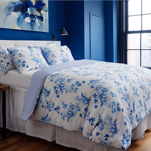 LERUUM Bettwäscheset aus 100% Baumwolle, Sevilla-Muster, Blau, Einzelbettgröße LERUUM Bettwäscheset aus 100% Baumwolle, Sevilla-Muster, Blau, Einzelbettgröße von LERUUM
