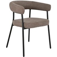 Anna Esszimmerstuhl mit Armlehnen braun. von LES TENDANCES