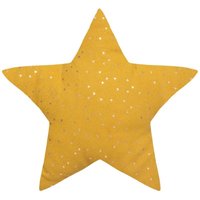 Kinderkissen Berlingot Stern - Baumwolle - ockergelb - 40x40 cm - Atmosphera créateur d'intérieur von LES TENDANCES
