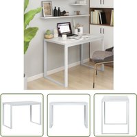 Les Tendances - The Living Store Computertisch Weiß 110x60x73 cm Holzwerkstoff - Bürostuhl - Schreibtisch - Home Office - Weißer Schreibtisch Les Tendances - The Living Store Computertisch Weiß 110x60x73 cm Holzwerkstoff - Bürostuhl - Schreibtisch - Home Office - Weißer Schreibtisch von LES TENDANCES