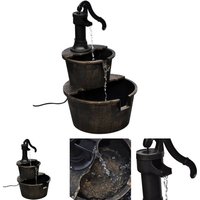 Les Tendances - The Living Store Kaskadenbrunnen Handwasserpumpe-Design - Brunnen & Wasserfälle - Braun von LES TENDANCES