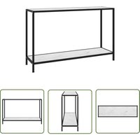 Les Tendances - The Living Store Konsolentisch Weiß 120x35x75 cm Hartglas - Konsolentisch - Wohnzimmermöbel - Sideboard - Nachttisch - Weißer Tisch Les Tendances - The Living Store Konsolentisch Weiß 120x35x75 cm Hartglas - Konsolentisch - Wohnzimmermöbel - Sideboard - Nachttisch - Weißer Tisch von LES TENDANCES