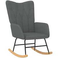 Les Tendances - Schaukelstuhl Dunkelgrau Stoff vidaXL von LES TENDANCES