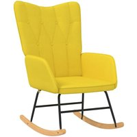 Les Tendances - Schaukelstuhl Senfgelb Stoff vidaXL von LES TENDANCES