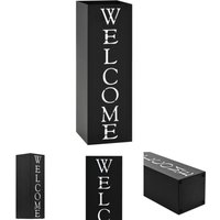 Les Tendances - The Living Store Regenschirmständer Welcome Stahl Schwarz - Schirmständer - Schwarz von LES TENDANCES