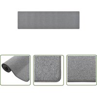 The Living Store Teppichläufer Dunkelgrau 80x300 cm - Teppichläufer - Dunkelgrauer Teppich - Wohnzimmerteppich - Schlafzimmersteppich - Küchenteppich von LES TENDANCES