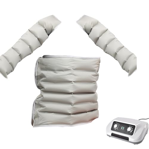 LESBJFDM Elektrisches Lymphdrainage Gerät für Beine und Arme - 6-Kammer Air Compression System gegen Ödeme, Lipödem und zur Verbesserung der Blutzirkulation für schnelle Schmerzlinderung von LESBJFDM