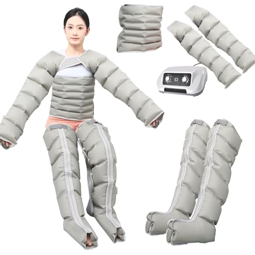 LESBJFDM Elektrisches Lymphdrainage Gerät für Beine und Arme - 6-Kammer Air Compression System gegen Ödeme, Lipödem und zur Verbesserung der Blutzirkulation für schnelle Schmerzlinderung von LESBJFDM