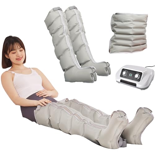LESBJFDM Elektrisches Lymphdrainage Gerät für Beine und Arme - 6-Kammer Air Compression System gegen Ödeme, Lipödem und zur Verbesserung der Blutzirkulation für schnelle Schmerzlinderung von LESBJFDM