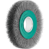 Lessmann - Draht-Rundbürste (grün) INOX-Draht 0,30 mm, Bürsten-⌀xBesatzbreite: 178X32 mm von LESSMANN