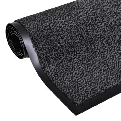 LESTARE | Teppichmatte, grau, meliert | Textilmatte mit PVC-Unterseite für Zuhause und Business, Verschiedene Größen (90 x 150 cm) von LESTARE