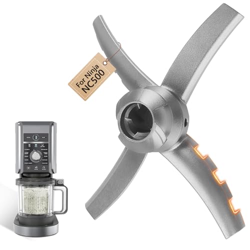 LESYAO Blender Blade Replacement Fit for Ninja NC500 Series Ice Cream Makers, Replacement Paddle Blade Compatible with Ninja NC500, NC501, ​NC501H Etc, Stainless Steel Ninja Creami Blade von LESYAO