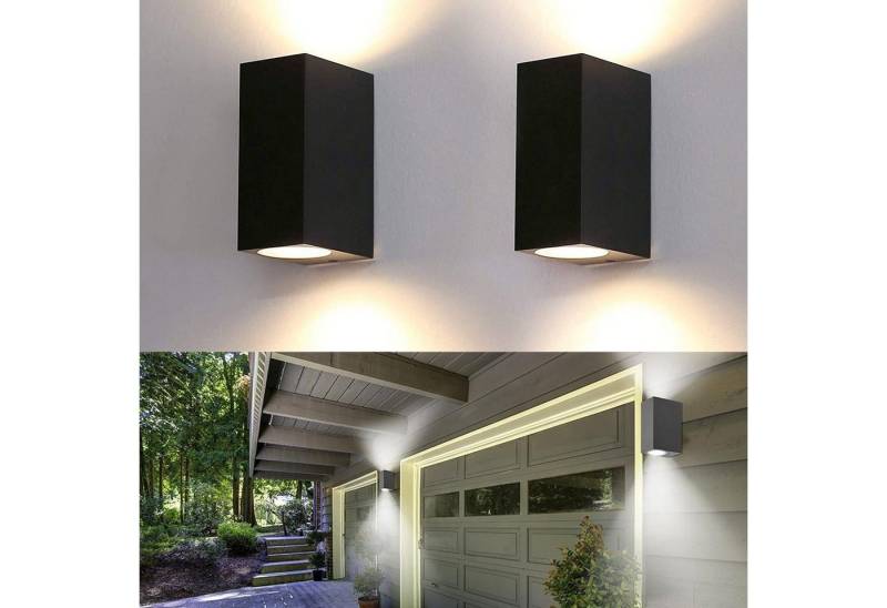 LETGOSPT Außen-Wandleuchte 6W LED Wandleuchte, Up and Down LED Außenleuchte LED Aussenwandleuchte, LED wechselbar, Warmweiß, Auf und ab Lichtstrahl,Schutzart IP54,Außenbeleuchtung, Gartenlampe LETGOSPT Außen-Wandleuchte 6W LED Wandleuchte, Up and Down LED Außenleuchte LED Aussenwandleuchte, LED wechselbar, Warmweiß, Auf und ab Lichtstrahl,Schutzart IP54,Außenbeleuchtung, Gartenlampe von LETGOSPT