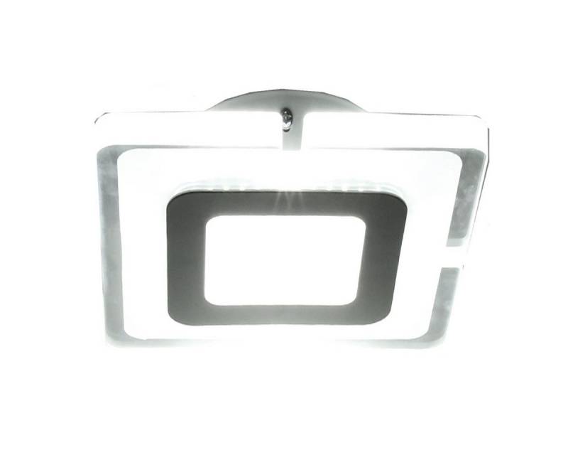 LETGOSPT Deckenleuchte 18W LED Deckenleuchte, Quadra Wohnzimmer lichter Badlampe 20cm x 20cm, LED fest integriert, Aluminium Wohnzimmerlampe, Badezimmer und Küche Geeignet von LETGOSPT