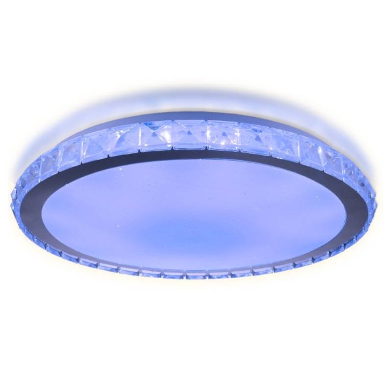 LETGOSPT Deckenleuchte 36W RGB LED Deckenlampe Dimmbar, Fernbedienung APP, LED fest integriert, RGB, Warmweiß, Neutralweiß, Kaltweiß, Dimmbar mit Fernbedienung,APP-Steuerung,Kristall LED Deckenlampe von LETGOSPT