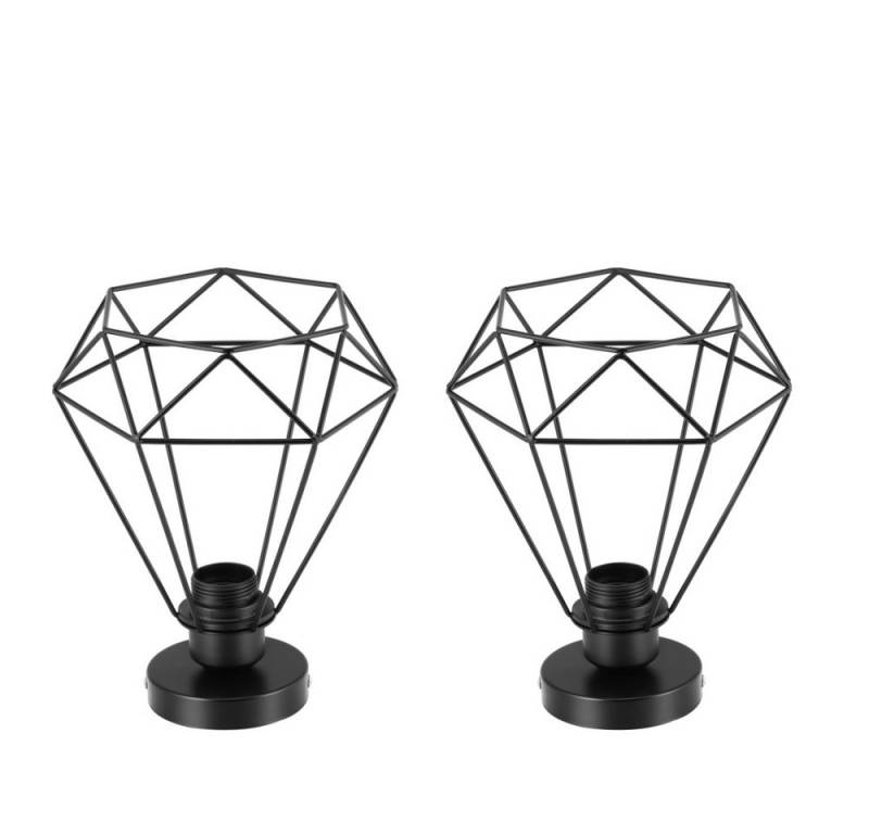 LETGOSPT Deckenleuchte Deckenlampe Hängeleuchte Metall Vintage Industrie Retro E27 Käfig, Ohne Glühbirne, LED fest integriert, Deckenlampe aus Metall 20CM Käfig Design Pendelleuchte,für Esszimmer von LETGOSPT