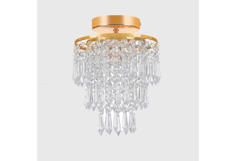 LETGOSPT Deckenleuchte Modern Kristall Kronleuchter, Deckenleuchte mit E14 Basis Ø20*28cm, LED wechselbar von LETGOSPT