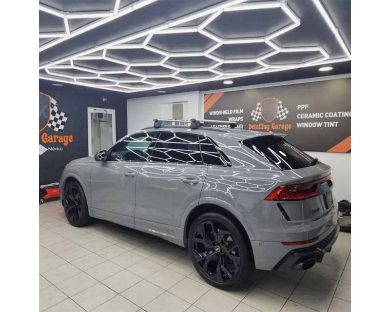 LETGOSPT LED Dekolicht 14er-Pack Hexagon LED Garagenleuchte, 680W 72800lm Wabenlicht 6500K, ‎Kaltweiß, DIY LED Dekolicht für Garage, Studio, Parkplatz, Auto-Detailing-Shop von LETGOSPT
