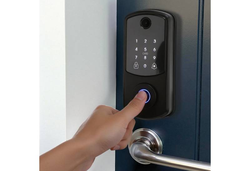 LETGOSPT Türschlossantrieb Türschloss Fingerabdruck mit Kamera Wasserdichtes Schloss Smart Lock LETGOSPT Türschlossantrieb Türschloss Fingerabdruck mit Kamera Wasserdichtes Schloss Smart Lock von LETGOSPT