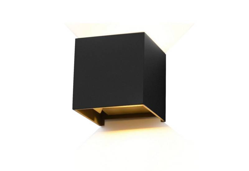 LETGOSPT Wandleuchte 7W LED Wandlampe Wandleuchte Strahler Licht Up Down Innen Außen, LED fest integriert, Warmweiß, Wasserdicht Warmweiß, Einstellbarer Lichtstrahl von LETGOSPT